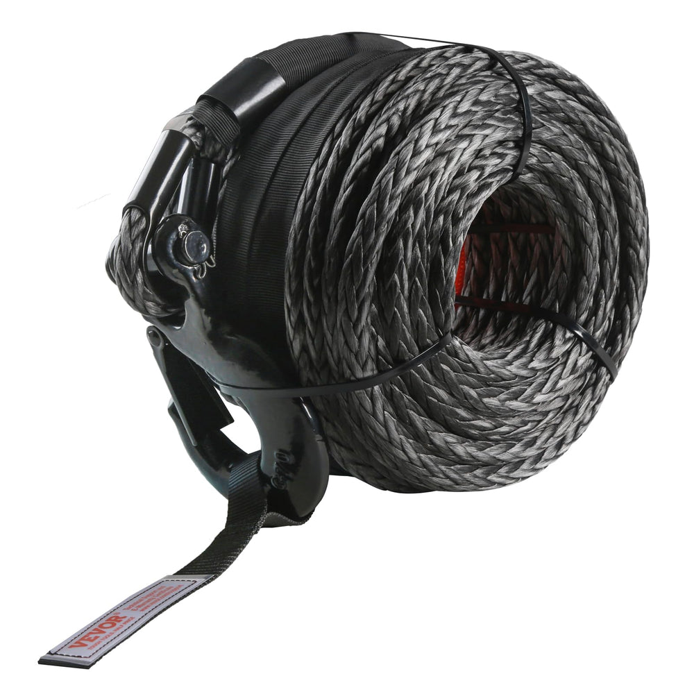 VEVOR user manual and included pull strap showing simple installation aid