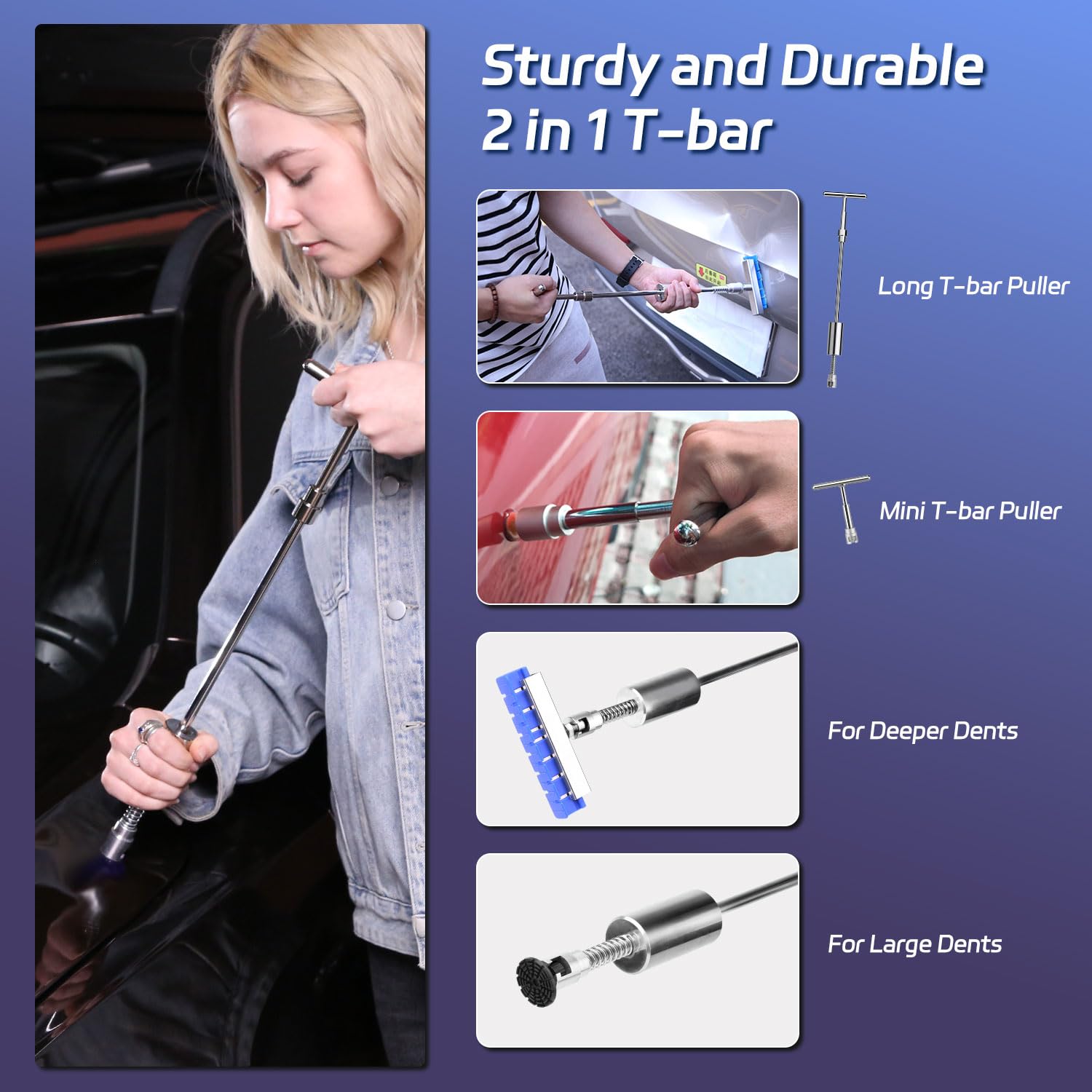 VEXTRO slide-hammer T-bar demonstrating controlled pulling force