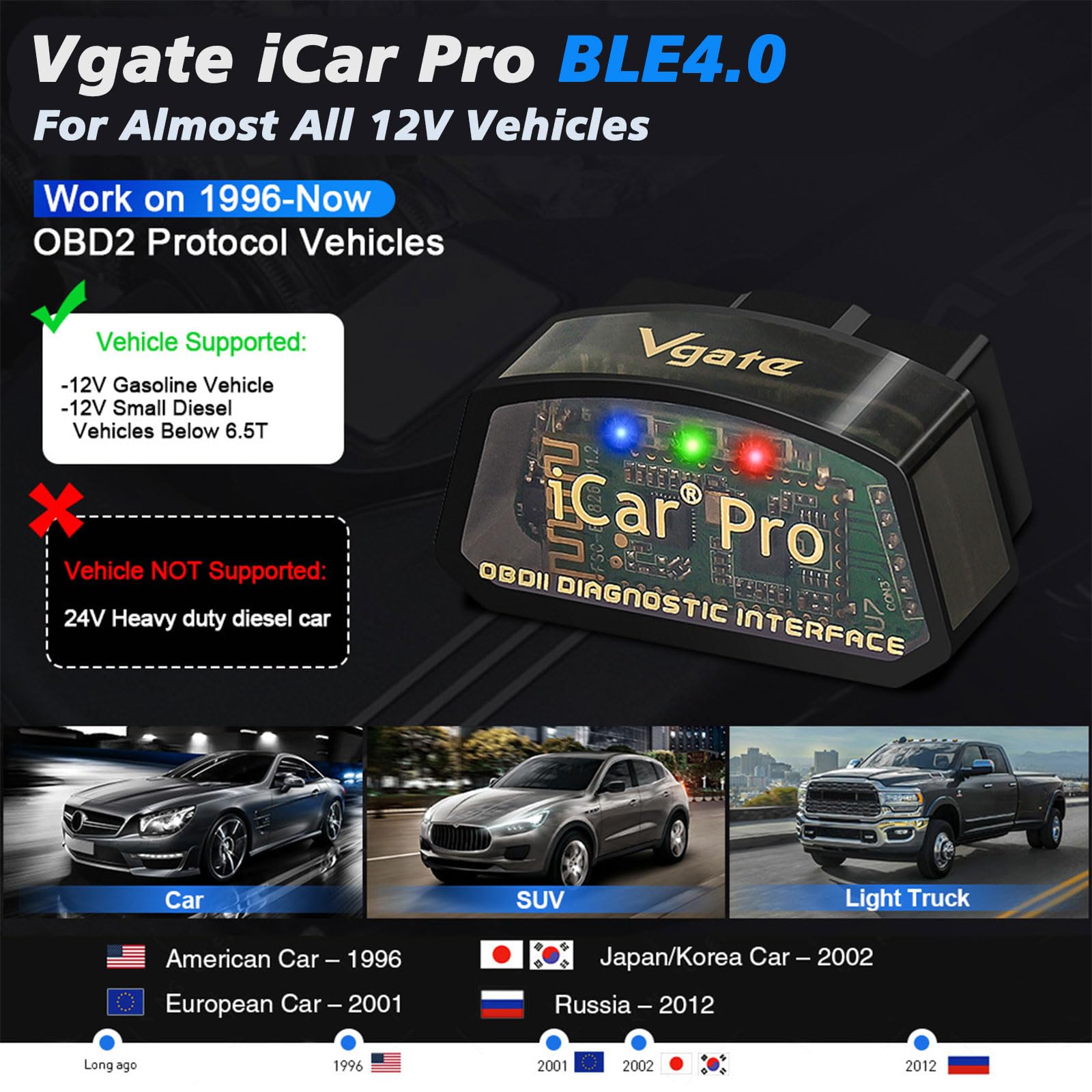 JUTA Vgate iCar Pro held in hand to show scale and easy storage convenience