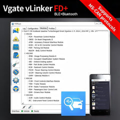 Vgate vLinker FD+ plugged into OBD2 port demonstrating quick connection