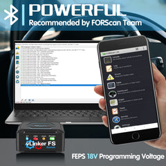 Vgate vLinker FS paired with Android phone showing fast live-data benefit