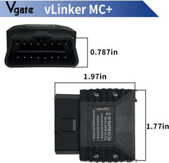 Vgate vLinker MC+ plugged into car OBD port demonstrating unobtrusive installation benefit