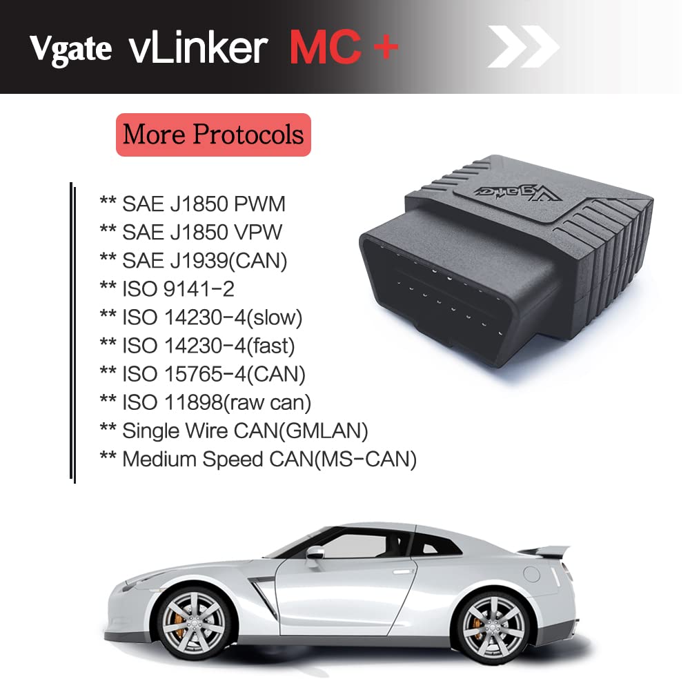 Vgate vLinker MC+ next to house key illustrating small size and space-saving fit