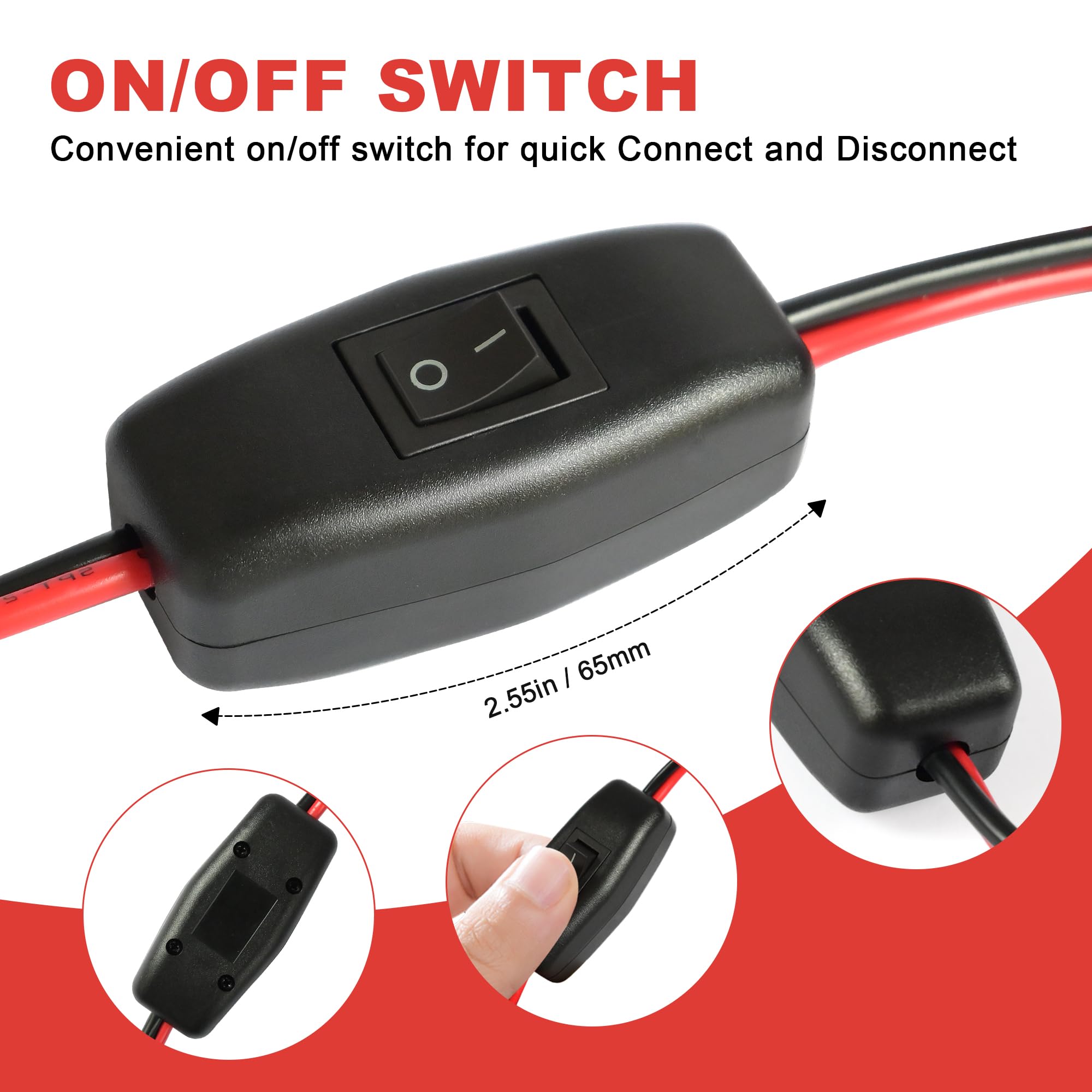 vgoviwin weatherproof SAE connector cover protecting terminals from moisture and dust outdoors