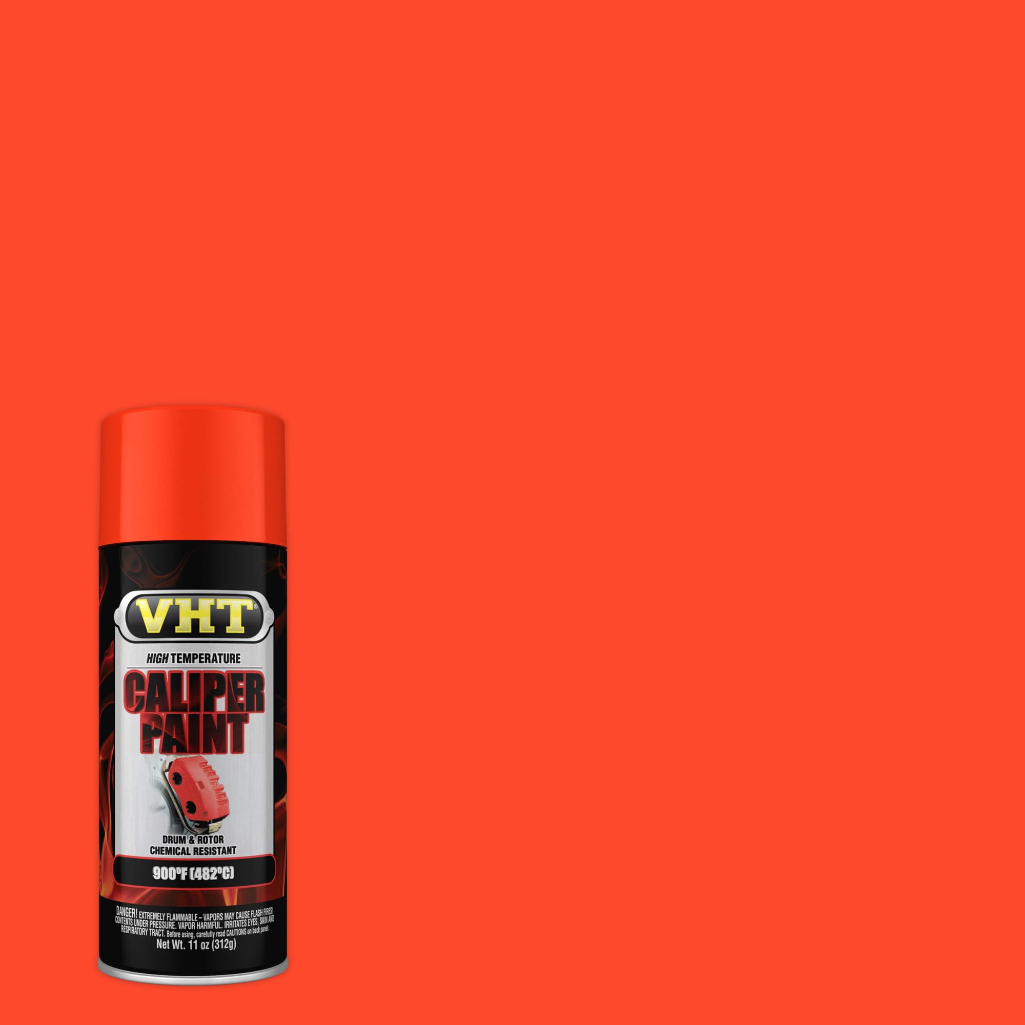VHT caliper paint spraying onto caliper showing even coverage benefit