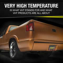 VHT paint swatch closeup showing glossy texture and durable look