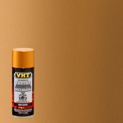 VHT spray pattern in motion, demonstrating even metallic coverage