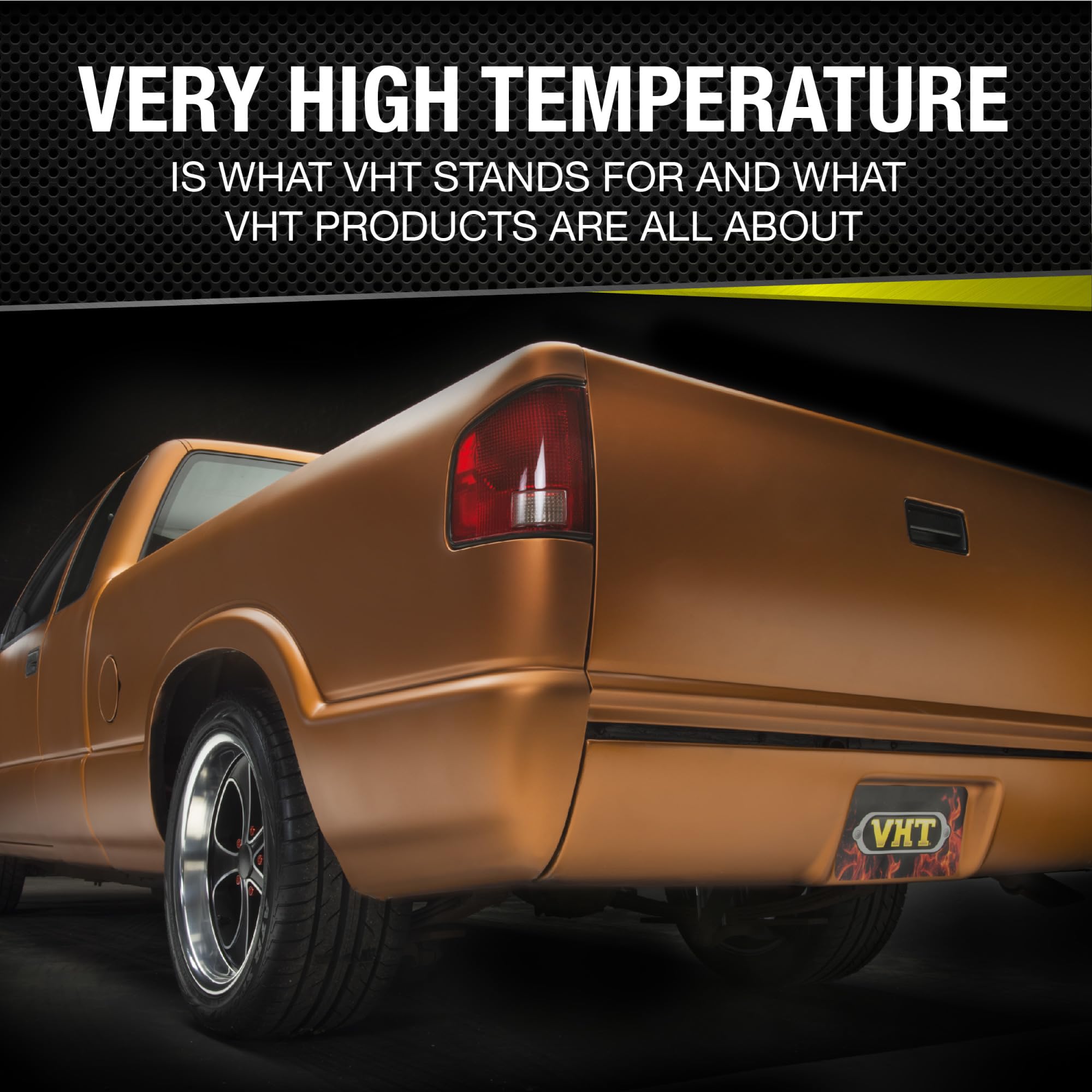 VHT metallic paint texture close-up showing ceramic-urethane durability