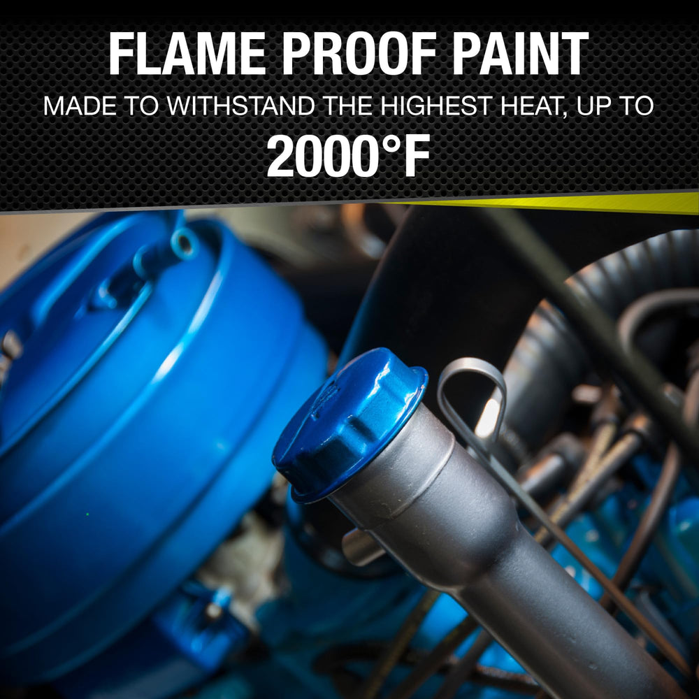 VHT paint applied on roll cage demonstrating corrosion protection and coverage