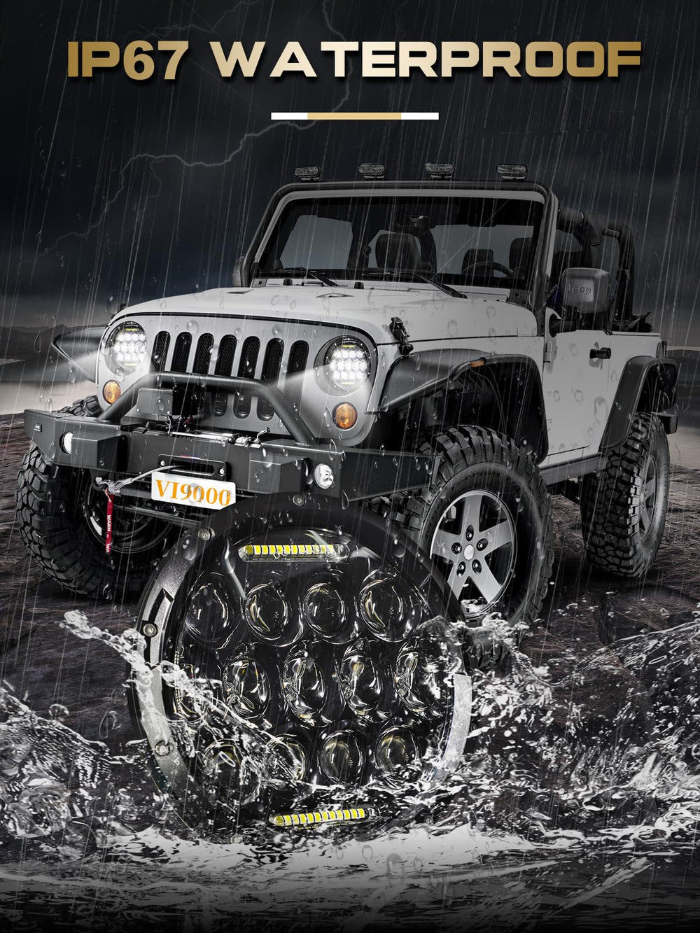 VI9000 daytime running light active, enhanced daytime visibility benefit