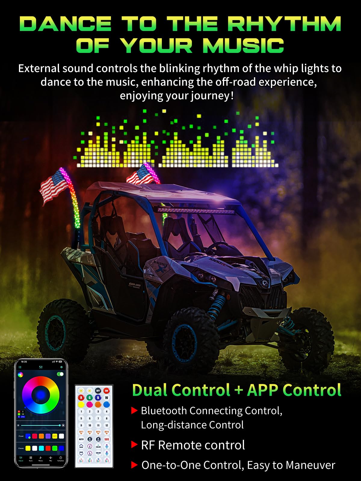 VI9000 remote and controller display offering quick mode control and setup