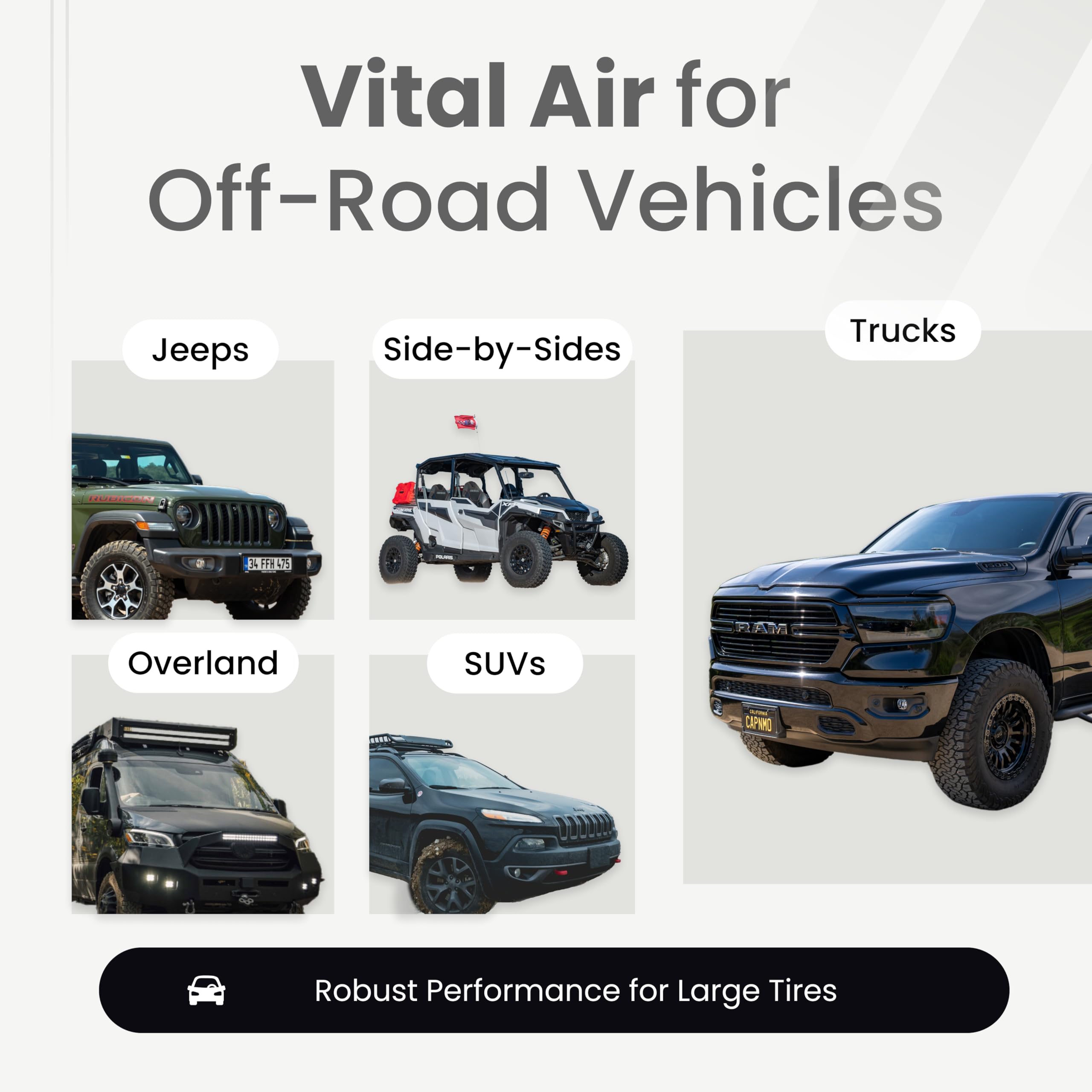 VIAIR 300P side profile highlighting durable housing and cooling features for longevity