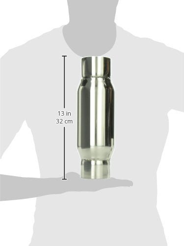 Vibrant Performance resonator beside tape measure showing 12-inch length for sizing