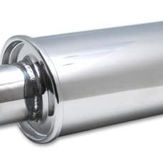 Vibrant Performance 1141 installed underbody demonstrating fitment in 2.5-inch exhaust and drone reduction