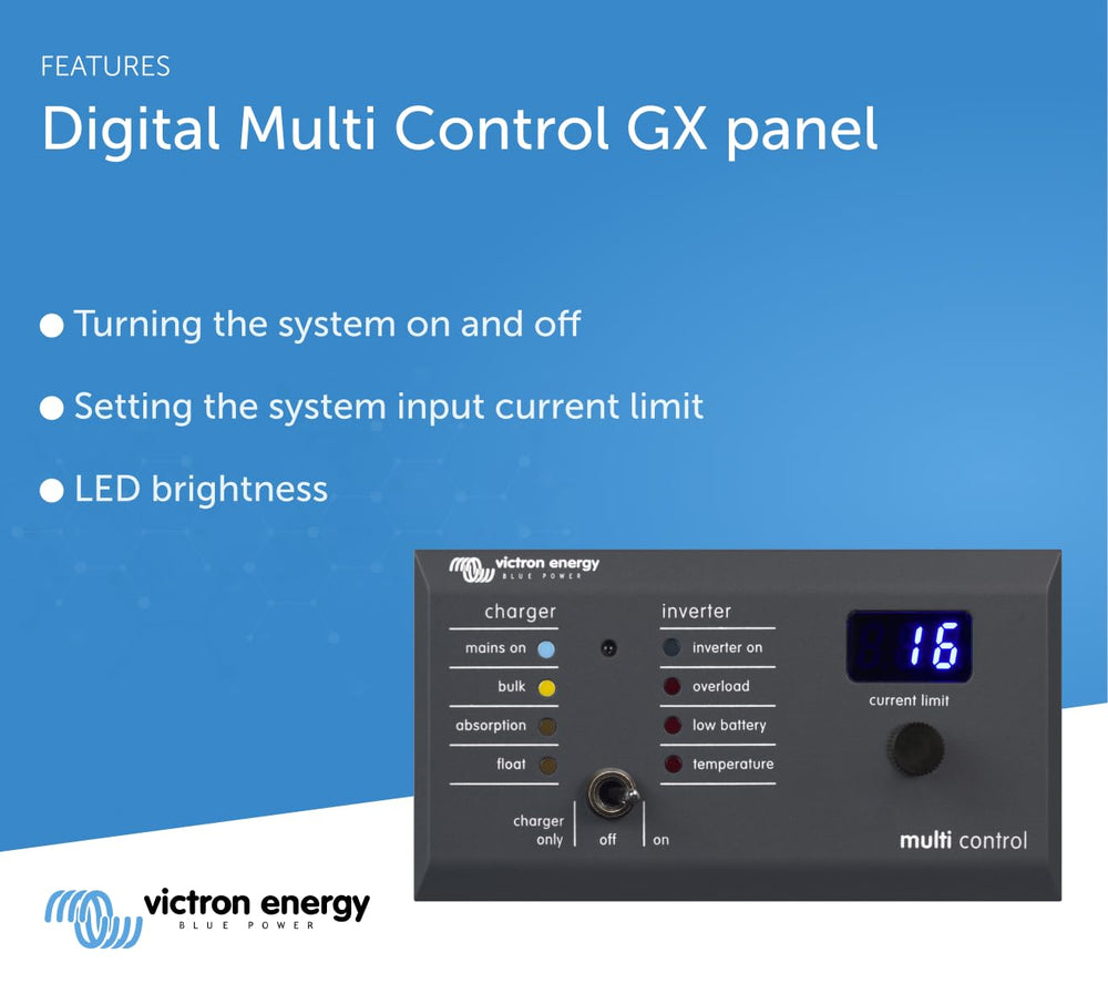 Victron Energy installed at boat helm for convenient system access