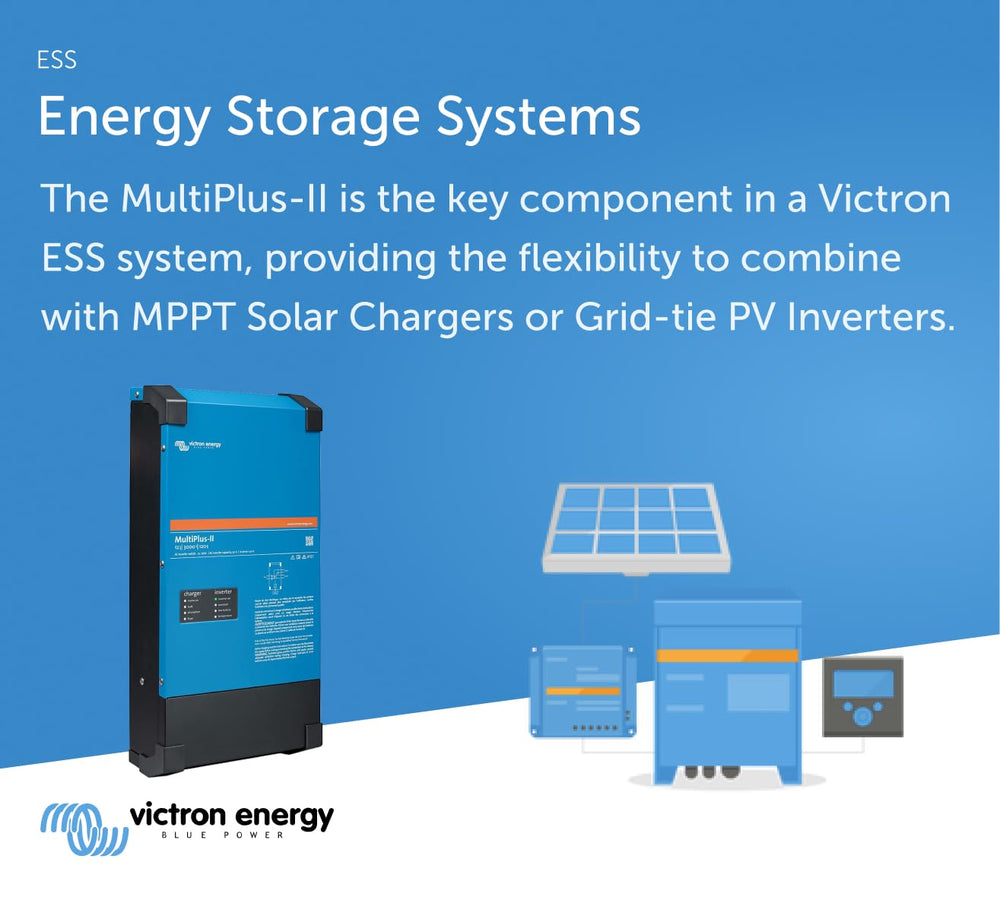 Victron Energy MultiPlus-II alongside another unit for parallel scalability and capacity