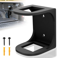 ViewKurM front view of hitch holder showing compact secure storage benefit