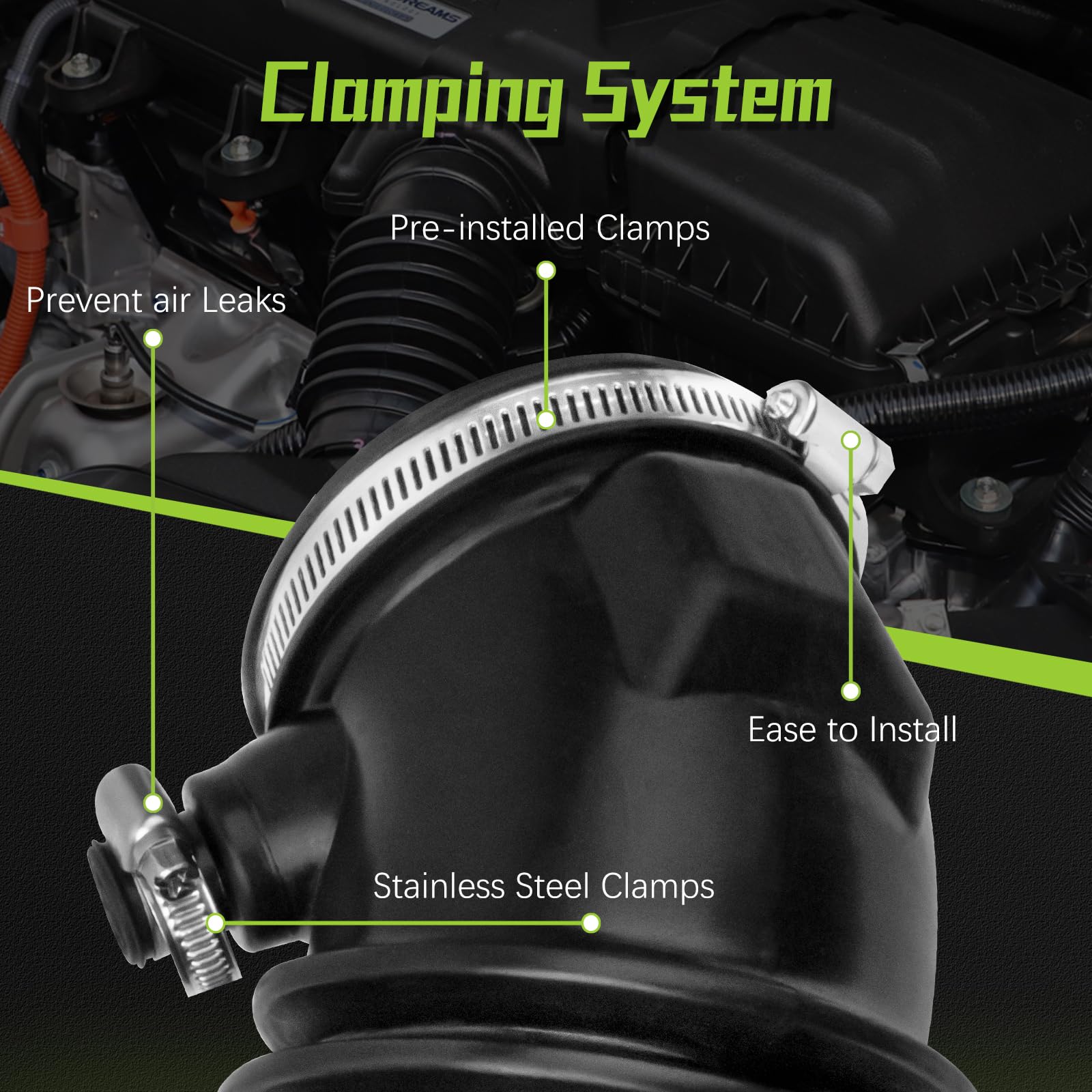 VINMS installed in engine bay demonstrating direct-fit compatibility and neat routing