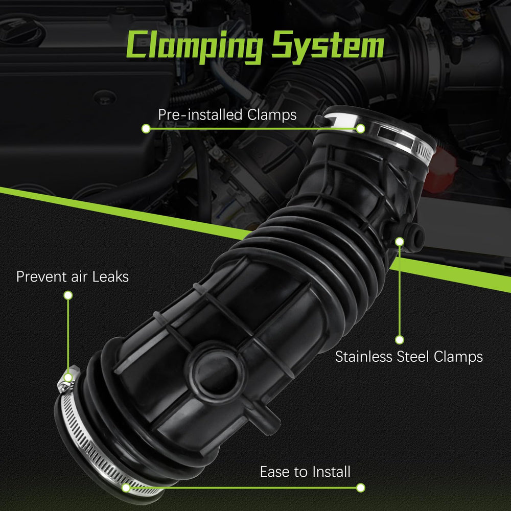 VINMS intake hose installed in engine bay demonstrating correct OEM fit