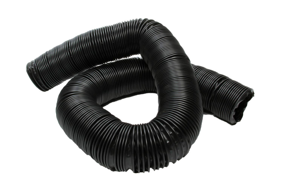 Vintage Air 2-inch duct hose front view showing flexible black tubing for neat airflow routing