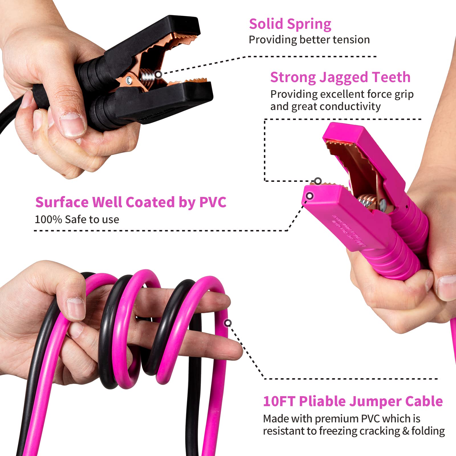 vioview self-powered flashlight and safety hammer displayed for illumination and escape