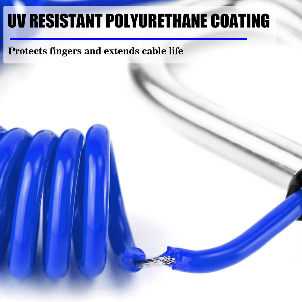 VIVBOO smooth coated cable held by hand, highlights safe handling and reduced finger injury