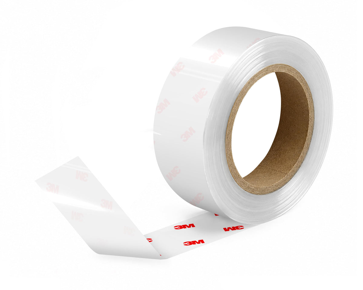 VViViD 3M clear roll front view showing transparency and easy edge protection