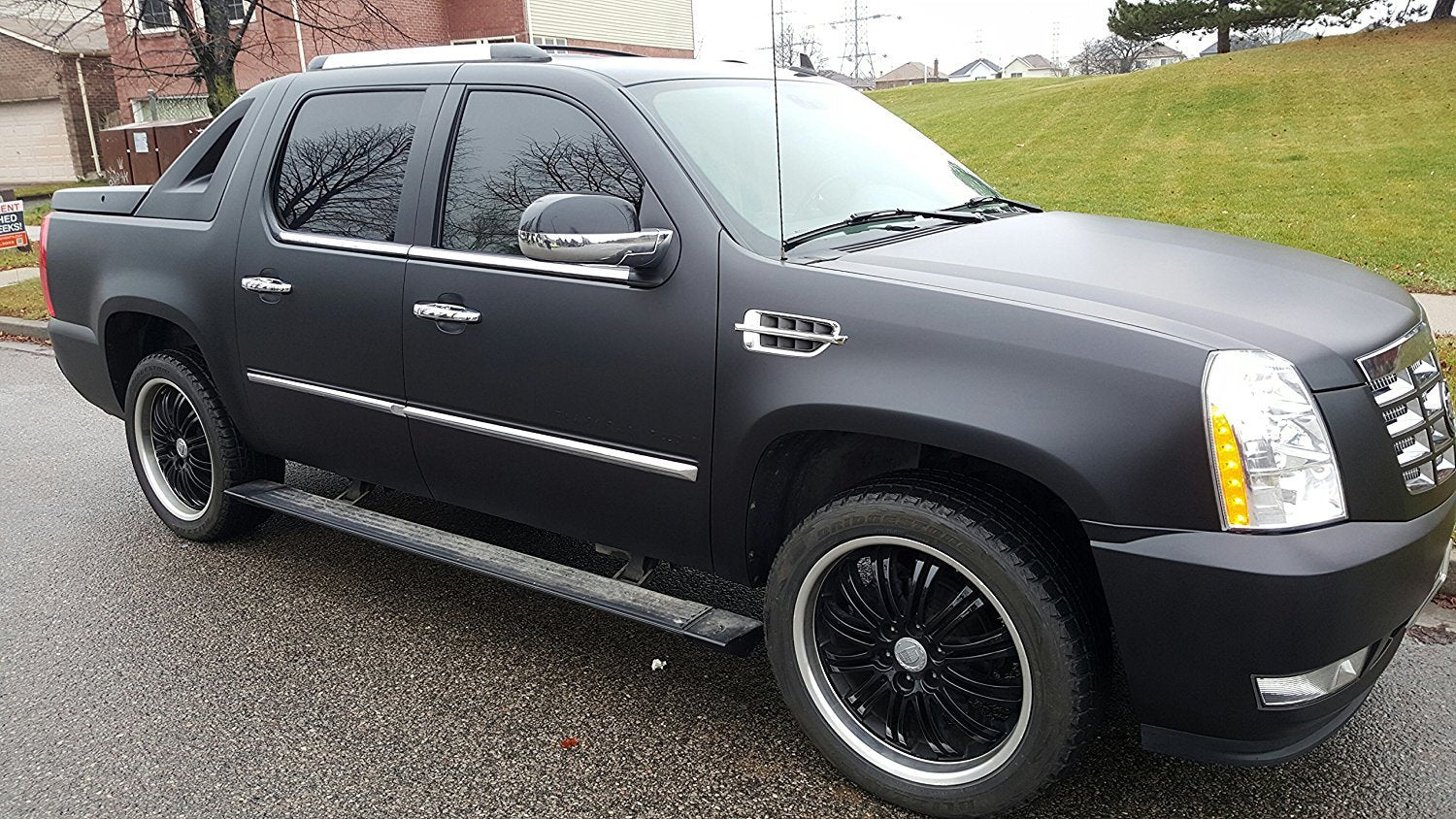 VViViD vinyl applied on car spoiler showcasing matte finish and reversible styling benefit