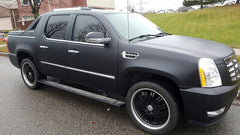 VViViD vinyl applied on car spoiler showcasing matte finish and reversible styling benefit