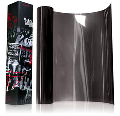 VViViD front packaging shot showing dark smoke wrap and roll benefits