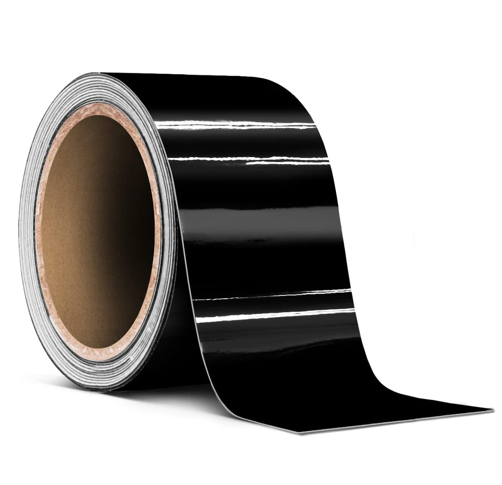 VViViD front packaging showing glossy piano black tape and benefits