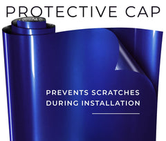 VViViD stretchable protective cap being pulled to show scratch protection benefit