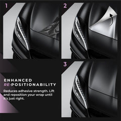 VViViD used during chrome vinyl installation to prevent stretching