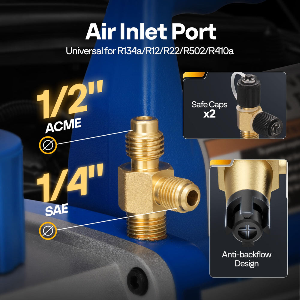 VIVOHOME bottom drain valve detail allowing clean oil changes and reduced spills