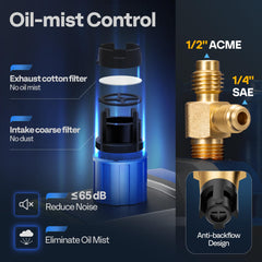 VIVOHOME exhaust mist trap capturing oil for cleaner operation