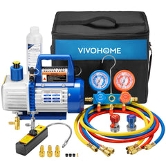 VIVOHOME pump and manifold front view showing complete kit benefit