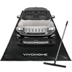 VIVOHOME garage floor mat full view shows large coverage and protection