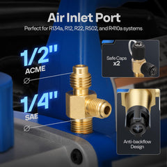 VIVOHOME color-coded hoses and couplers for leak-resistant connections