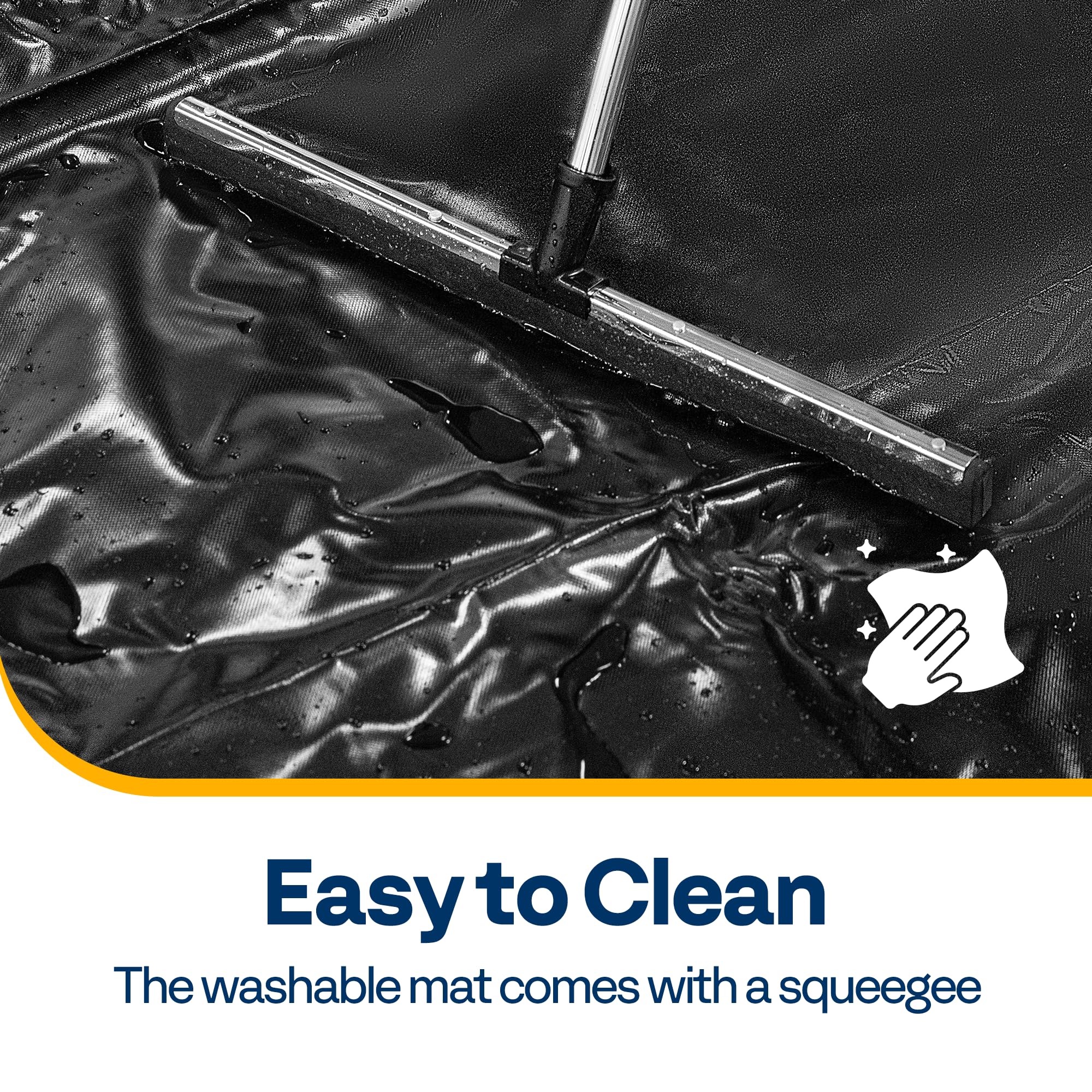 VIVOHOME material tag displays heavy-duty PVC thickness and durability