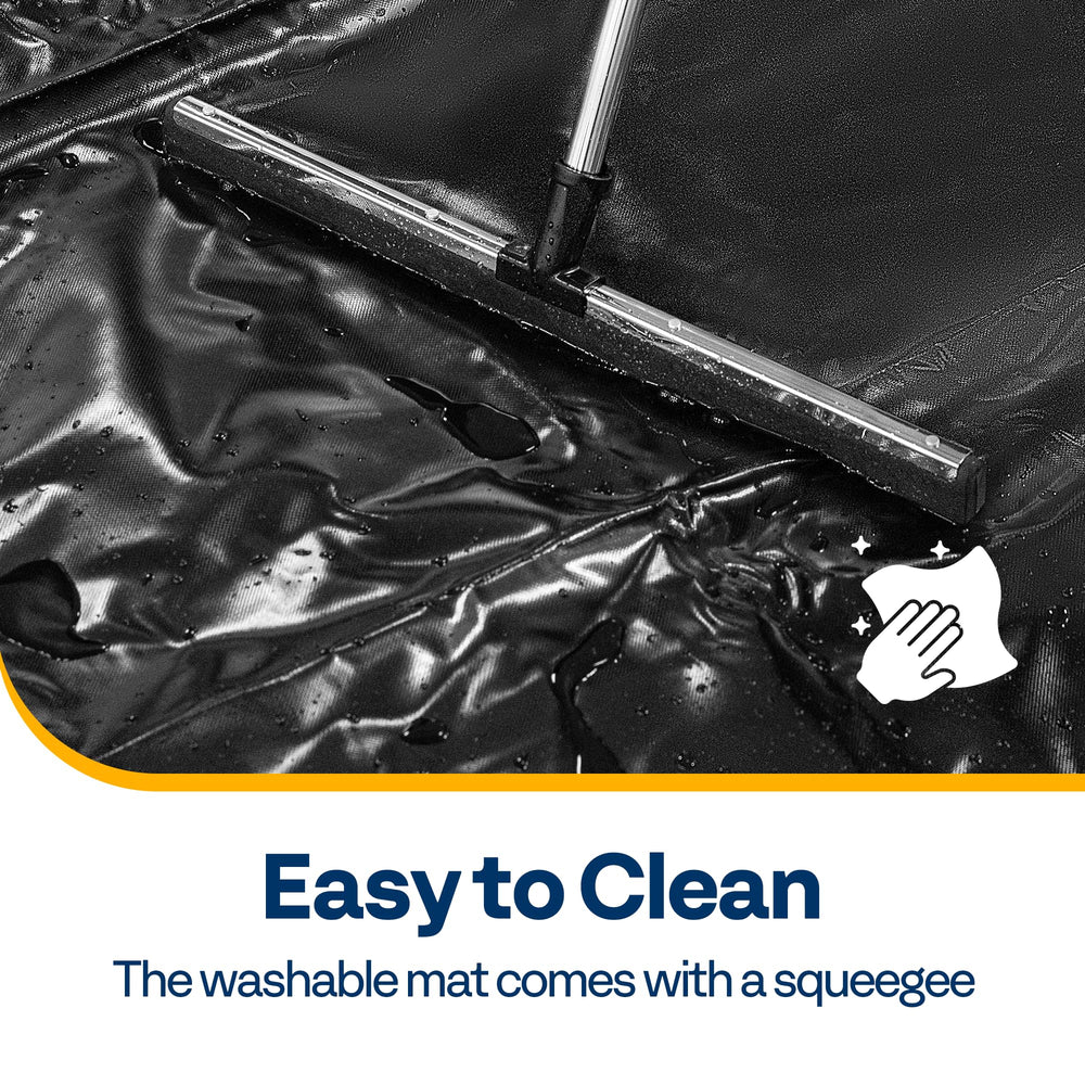 VIVOHOME material tag displays heavy-duty PVC thickness and durability