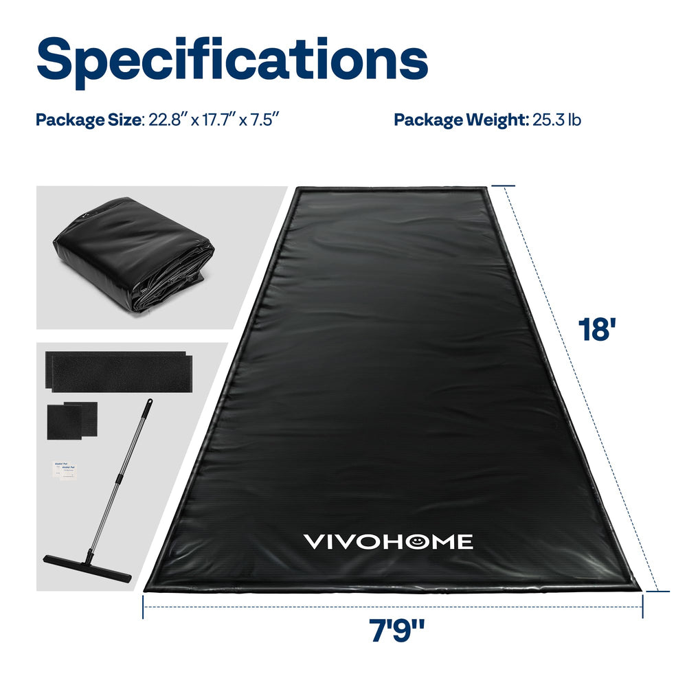 VIVOHOME lifestyle garage scene with parked car and clean floor area