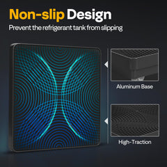 VIVOHOME side profile highlighting die-cast aluminum durability and compact form