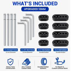 VIVTROVK two-hole and four-hole rubber hangers detail showing flexible vibration isolation