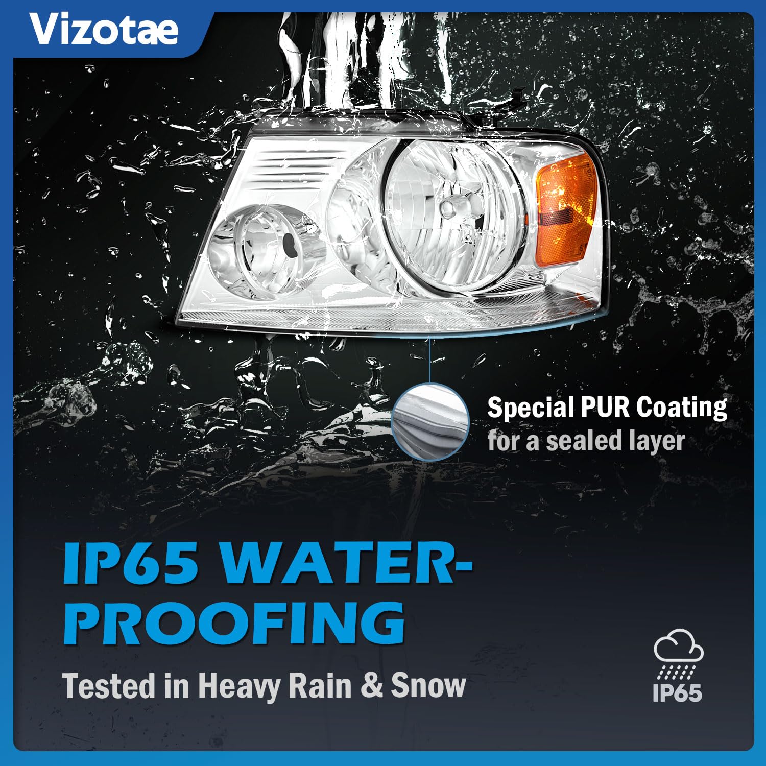 Vizotae sealed joint detail demonstrating waterproof PUR adhesive protection