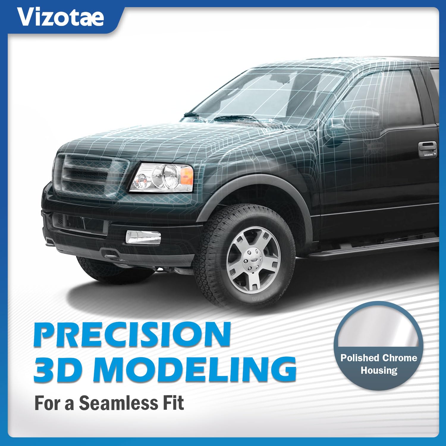 Vizotae side profile highlighting exact alignment and factory appearance