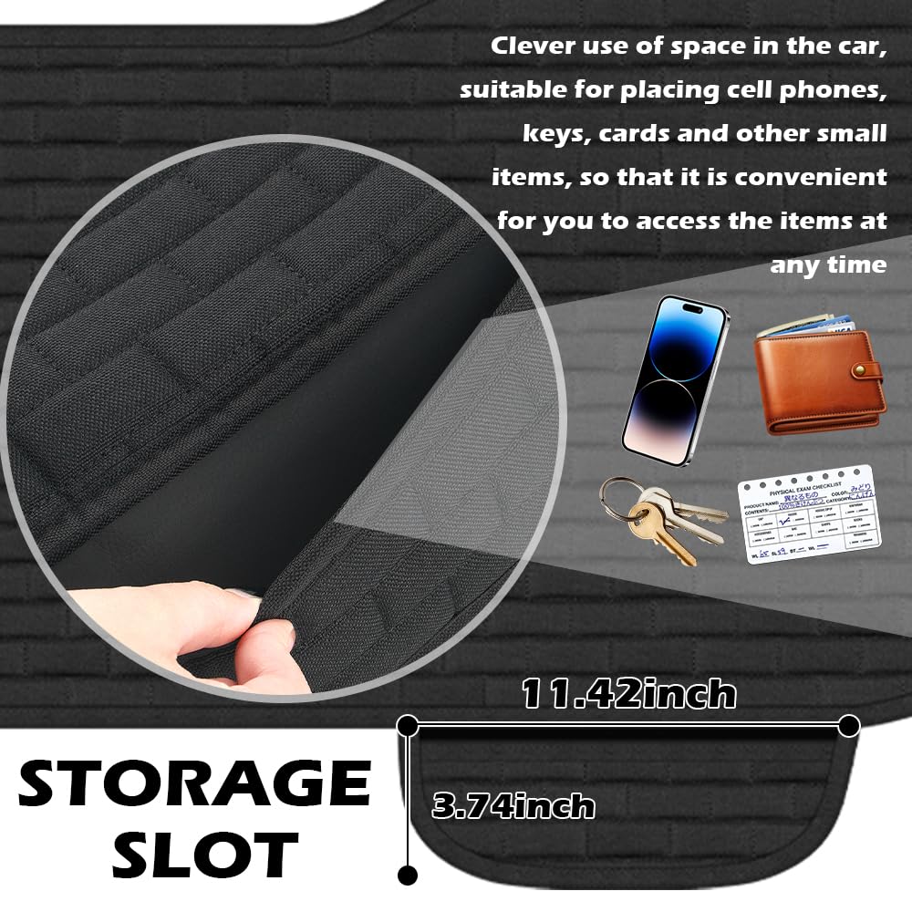 VKQTS installed in a sedan backseat improving comfort and tidiness