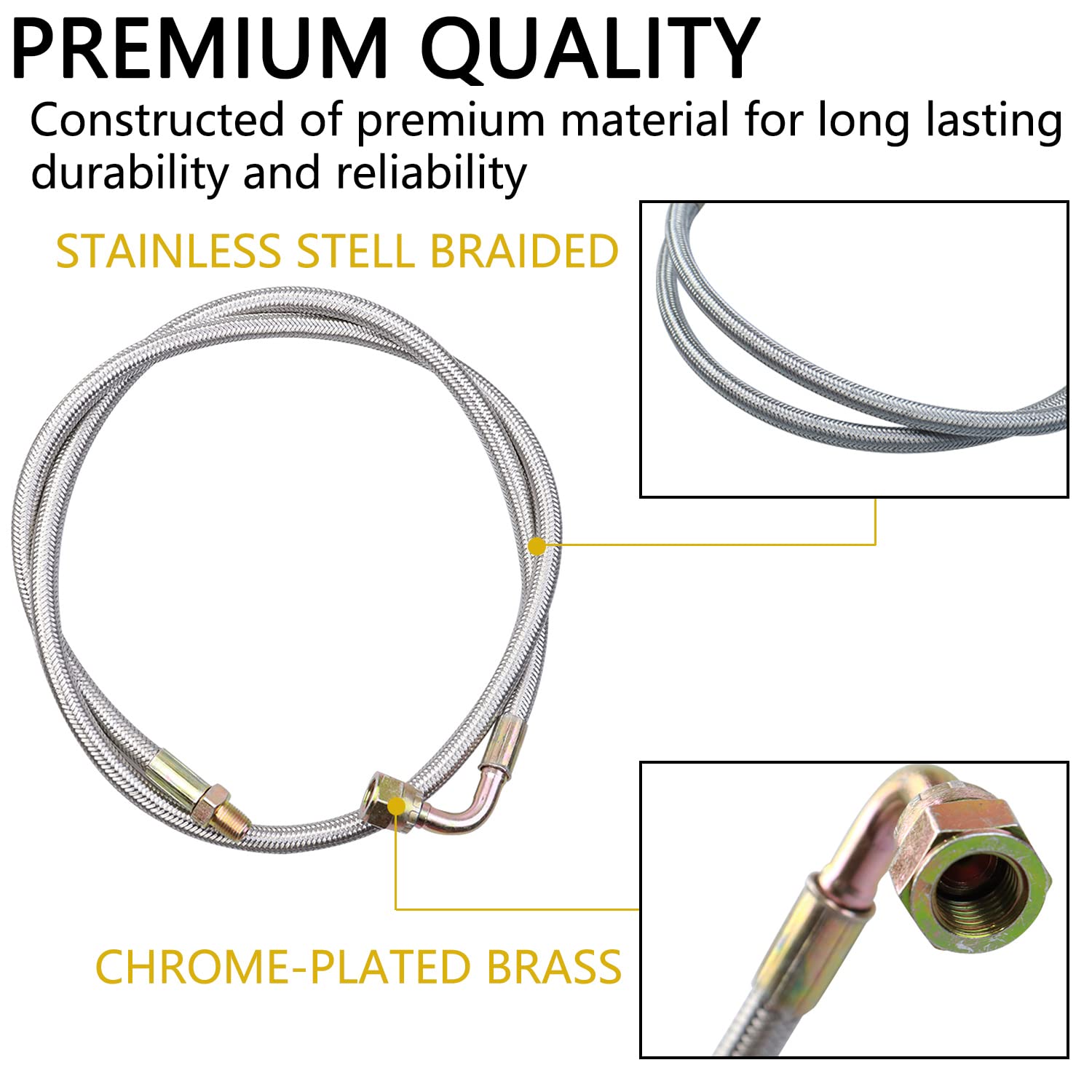 VKXVCLON 90-degree anodized fitting close-up for secure turbo connection benefit durability