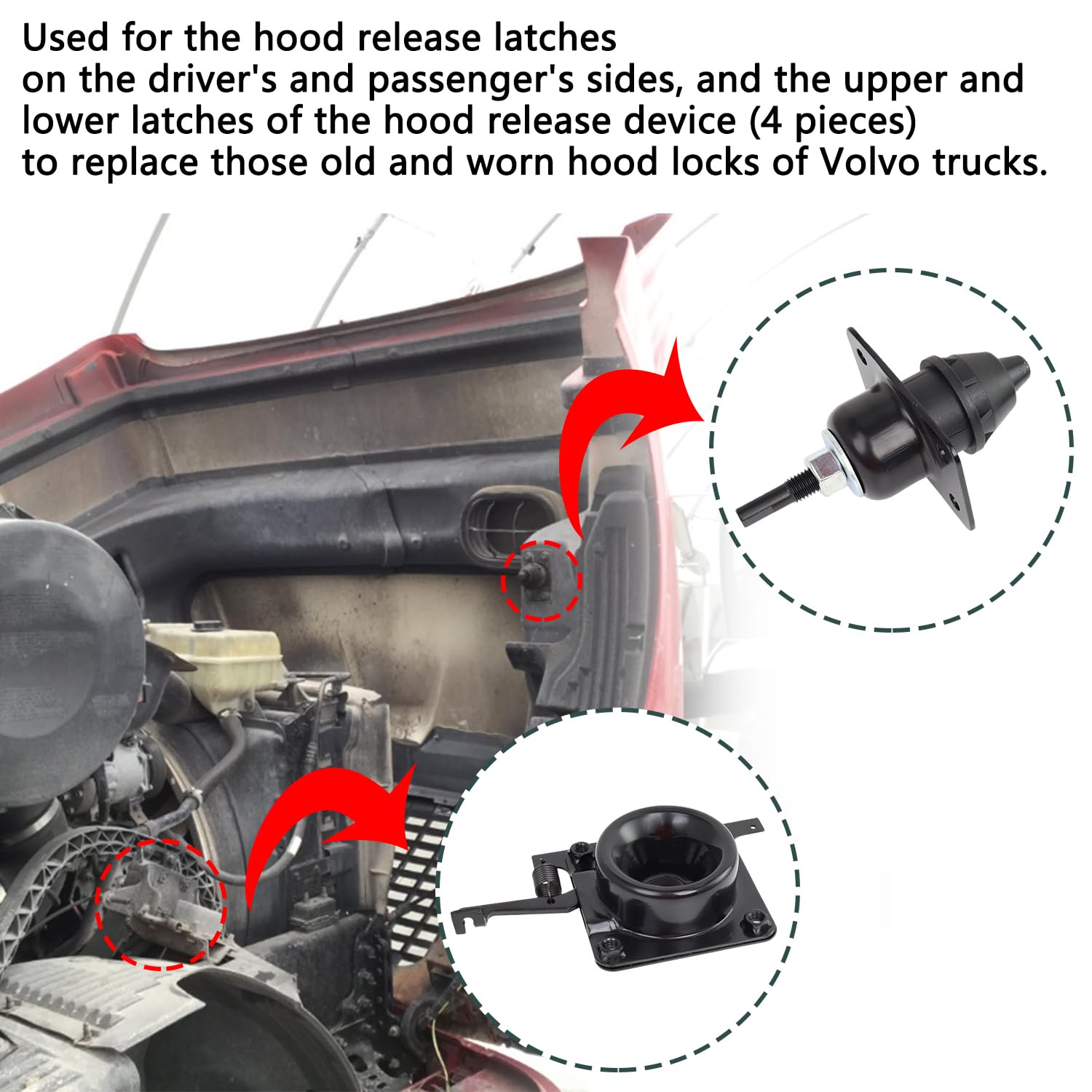 VKVXCLON passenger-side lower latch profile showing precise fit and corrosion resistance