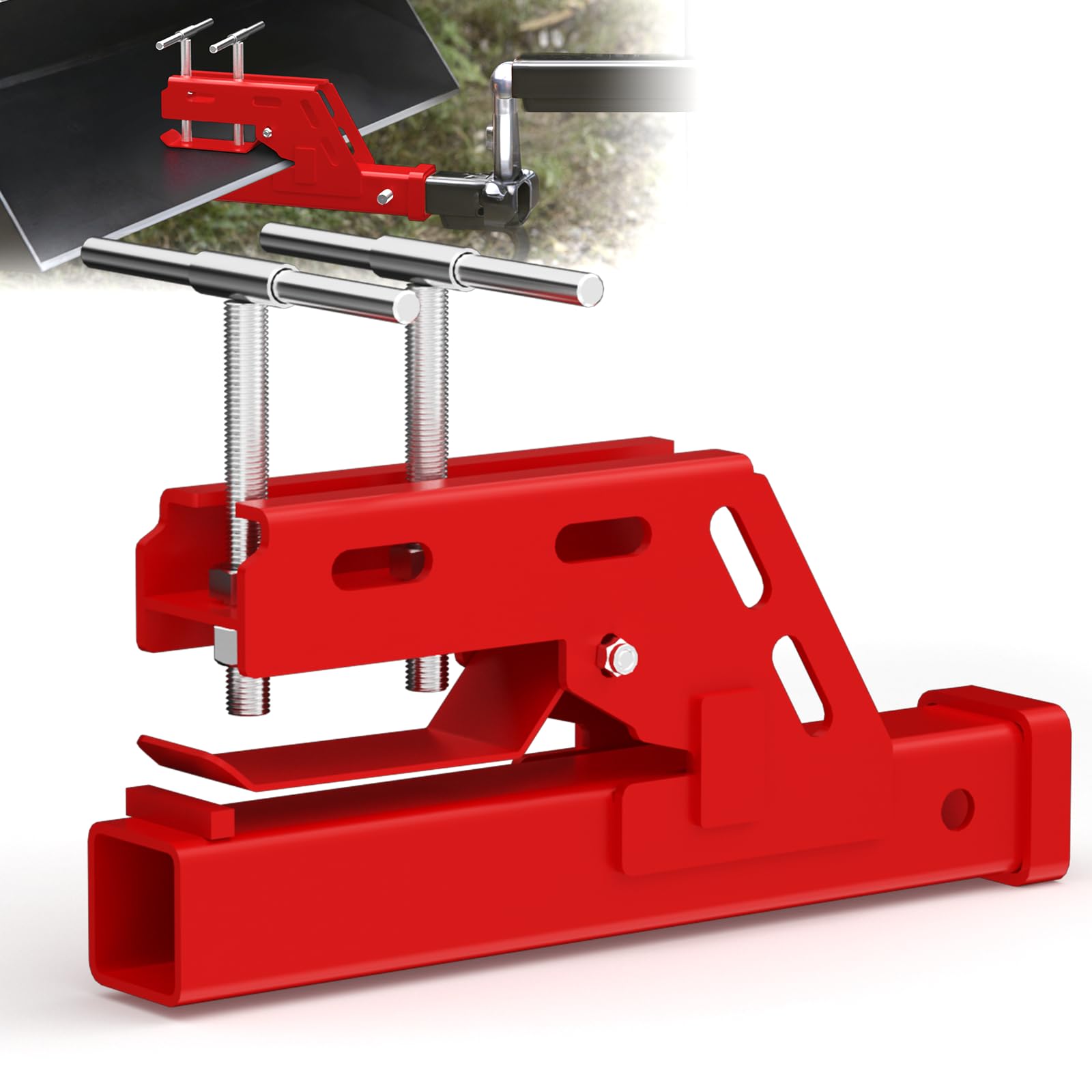 Vlaeng front view receiver showing 2-inch opening and durable fit benefit
