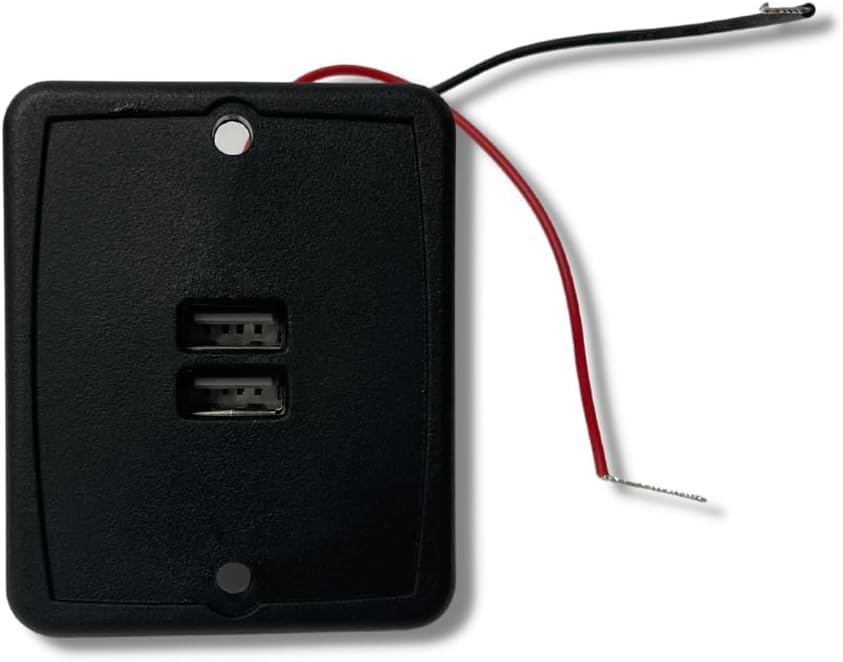 VMDLKB close-up of dual USB-A ports highlighting easy device access and durable finish
